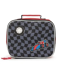 Extreme Nation Boys' Checkered Board Graphic Backpack, Lunch Bag and Headphone, 3-Piece Set