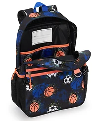 Extreme Nation Boys' Lenticular Sports Backpack, Lunch Box and Headphone, 3-Piece Set