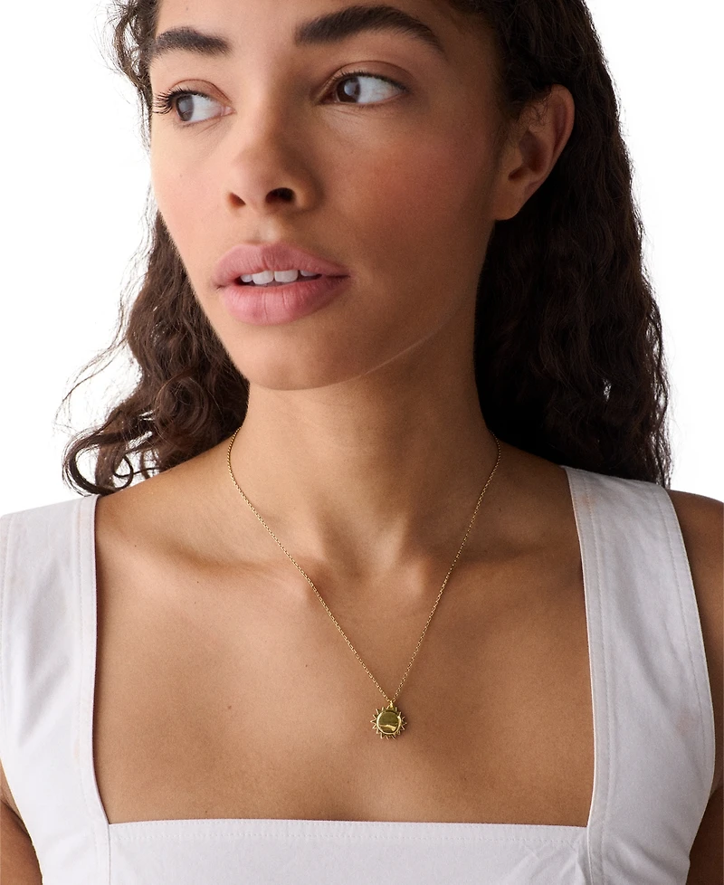 kate spade new york Gold-Tone Gifting You Are My Sunshine Short Pendant Necklace
