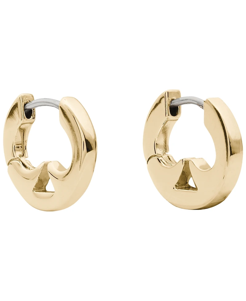 kate spade new york Gold-Tone Every Day Cutout Huggie Earrings