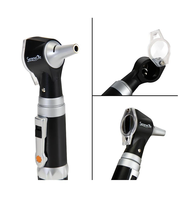 SereneLife 2 in 1 Ophthalmoscope and Otoscope Kit With Travel Case