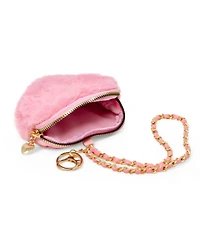 Zomi Gems Girls Fuzzy Heart Wristlet Coin Purse