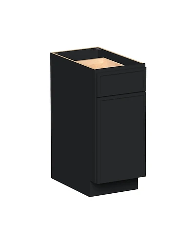 Boyel Living 15 Inch Standard Base Cabinet Kitchen Cabinets with Solid Wood Frame and Soft-Close Hardware