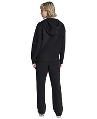Dkny Sport Women's Metallic Bubble Logo Full-Zip Hoodie
