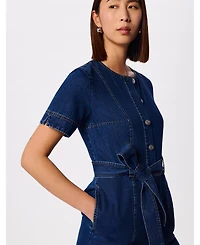 Whistles Women's Button Down Jumpsuit