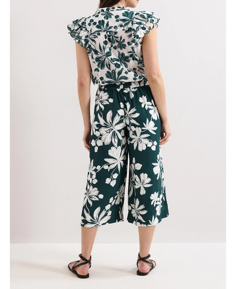 Phase Eight Women's Josie Floral Print Culotte Trousers
