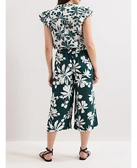 Phase Eight Women's Josie Floral Print Culotte Trousers