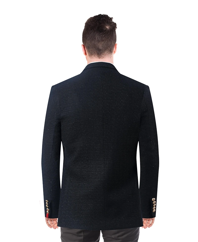 Elie Balleh Men's Slim Fit Classic Waffle Weave Sport Coat