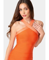 Bebe Women's Halter Bandage Dress