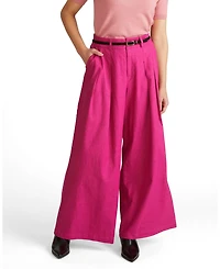 Universal Standard Plus Palais Stretch Linen Wide Leg Pant