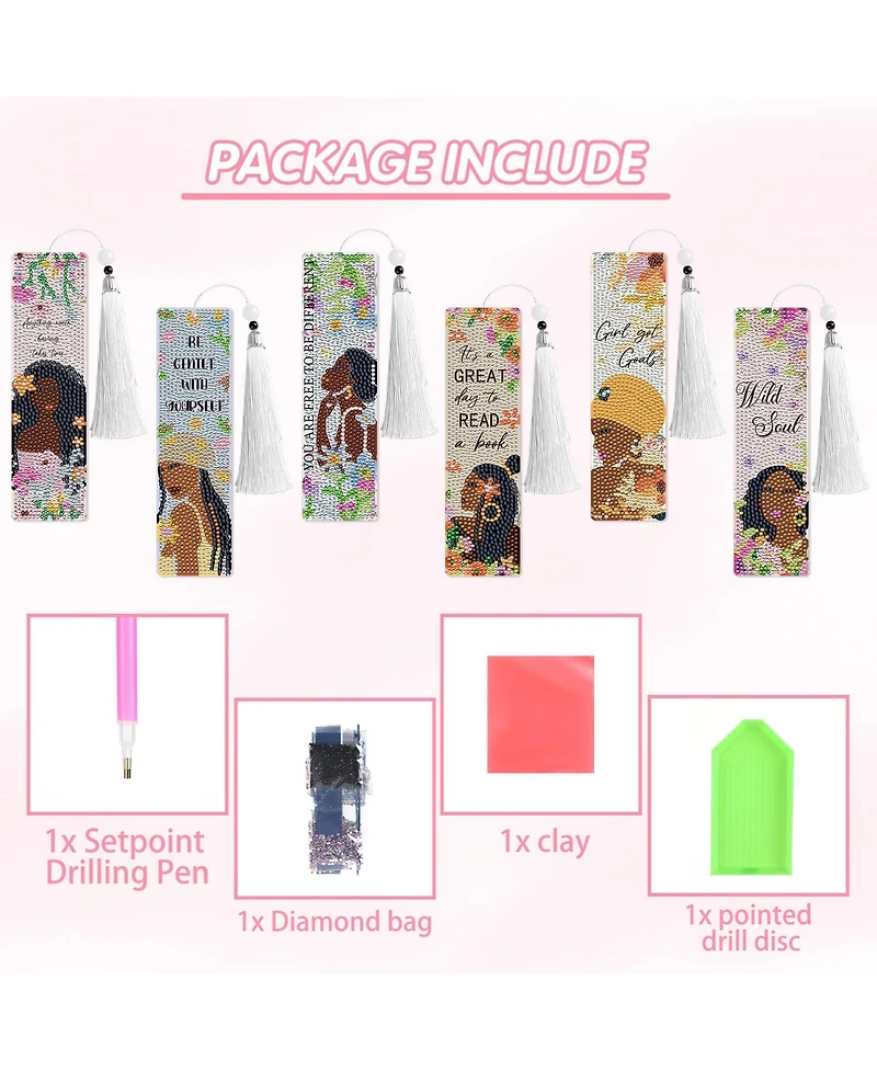 Gnuadz Boho Painting Bookmark Kit Diy Craft Gift