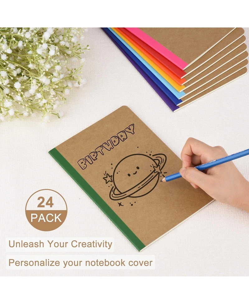 Gnuadz Lined Notebooks Bulk A5 Journals College Ruled Paper Travel Writing Journal For Work School