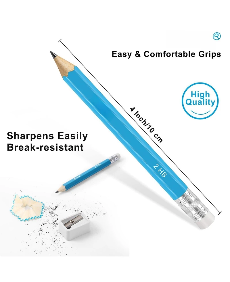 Gnuadz Zwlot Golf Pencils With Eraser Pre-sharpened Wood Cased
