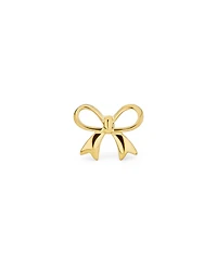 Bling Jewelry Dainty 14K Bow Cartilage Ear Stud Earring with Safety Clutch Screw Back