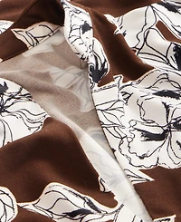 I.n.c. International Concepts Petite Floral Long-Sleeve Blouse, Created for Macy's