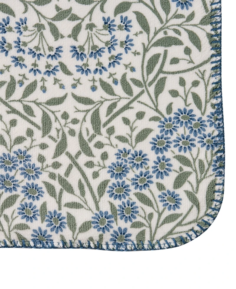 Tahari Home Capri Reversible Printed Plush Throw, 50" x 70"