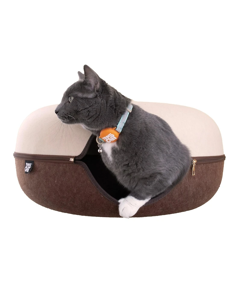 Travel Cat Donut! 2-in-1 Hideaway Cave Bed
