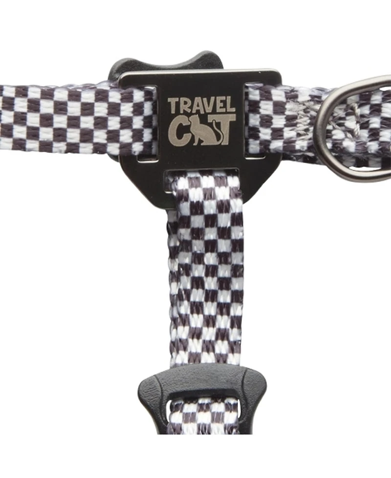 Travel Cat The Day Tripper Adjustable H-Style Harness and Bungee Leash Set
