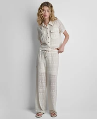 Dkny Women's Button-Down Collared Shirt