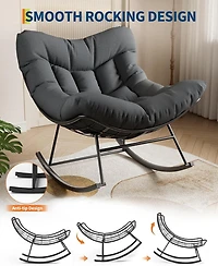 Xo Oversized Papasan Rocking Chair