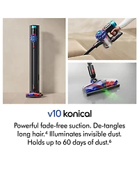 Dyson V10 Konical + Auto-empty Dok cordless vacuum | Black/Blue