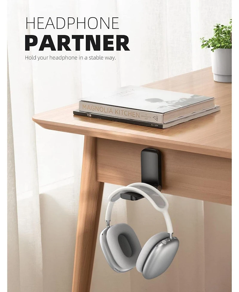 Lamicall Headphone Stand, Sticky Headset Hanger