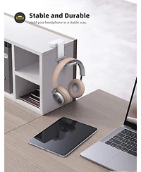 Lamicall Sticky Headphone Stand - 360 Degree Rotation Earphone Adhesive Hook Holder Mount