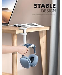 Lamicall Headphone Stand, 360degree(s) Rotating Headphone Hanger, Under Desk for Airpods Max, Sennheiser