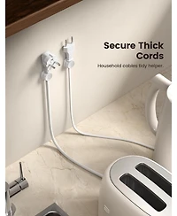 Lamicall 1Slot Desk Organizer Cord Holder , Adhesive Cable Clips