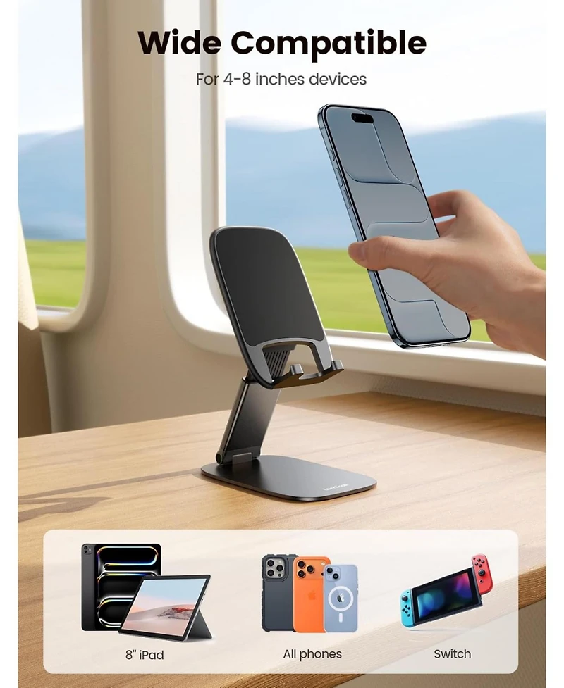 Lamicall Foldable Cell Phone Stand for Desk
