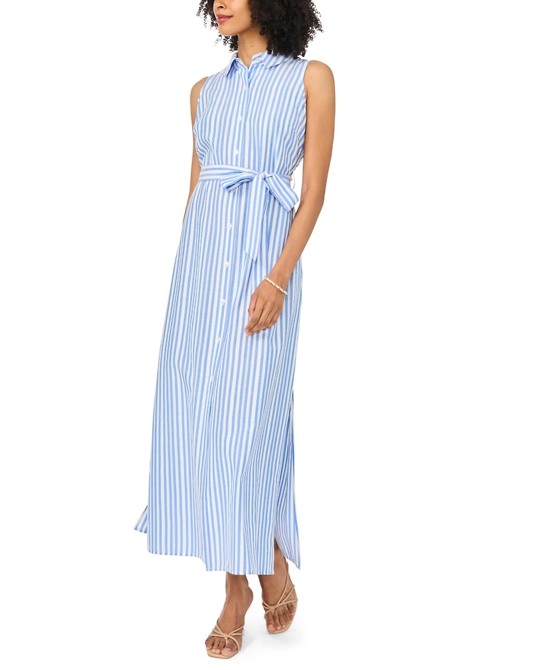 Vince Camuto Women's Sleeveless Button-Up Maxi Dress