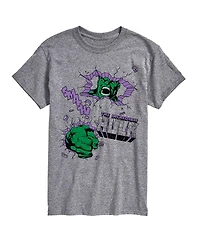 Airwaves Men's The Hulk Punch Wall Short-Sleeve Graphic T-Shirt