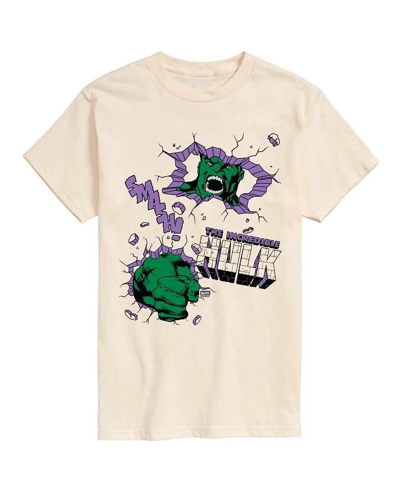 Airwaves Men's The Hulk Punch Wall Short-Sleeve Graphic T-Shirt