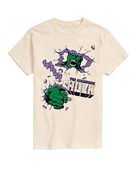 Airwaves Men's The Hulk Punch Wall Short-Sleeve Graphic T-Shirt