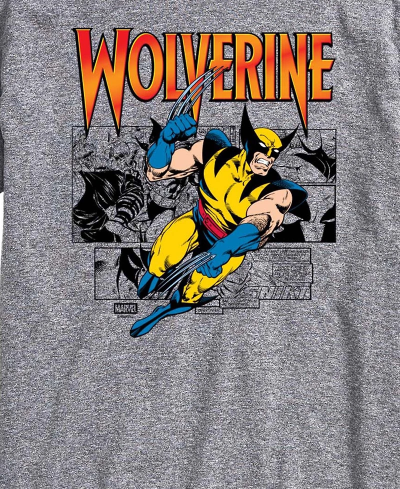 Airwaves Men's Wolverine Comic Pop Short-Sleeve Graphic T-Shirt