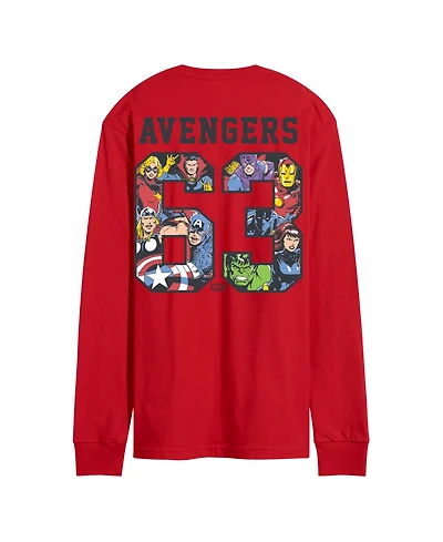 Airwaves Men's Avengers Sporty Long-Sleeve Graphic T-Shirt