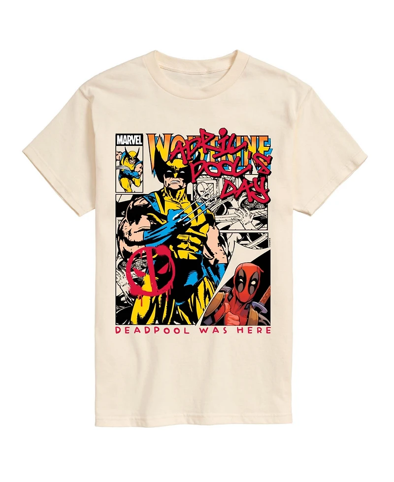 Airwaves Men's Deadpool April Pool's Day Comic Short-Sleeve Graphic T-Shirt
