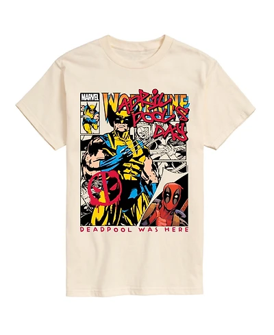 Airwaves Men's Deadpool April Pool's Day Comic Short-Sleeve Graphic T-Shirt