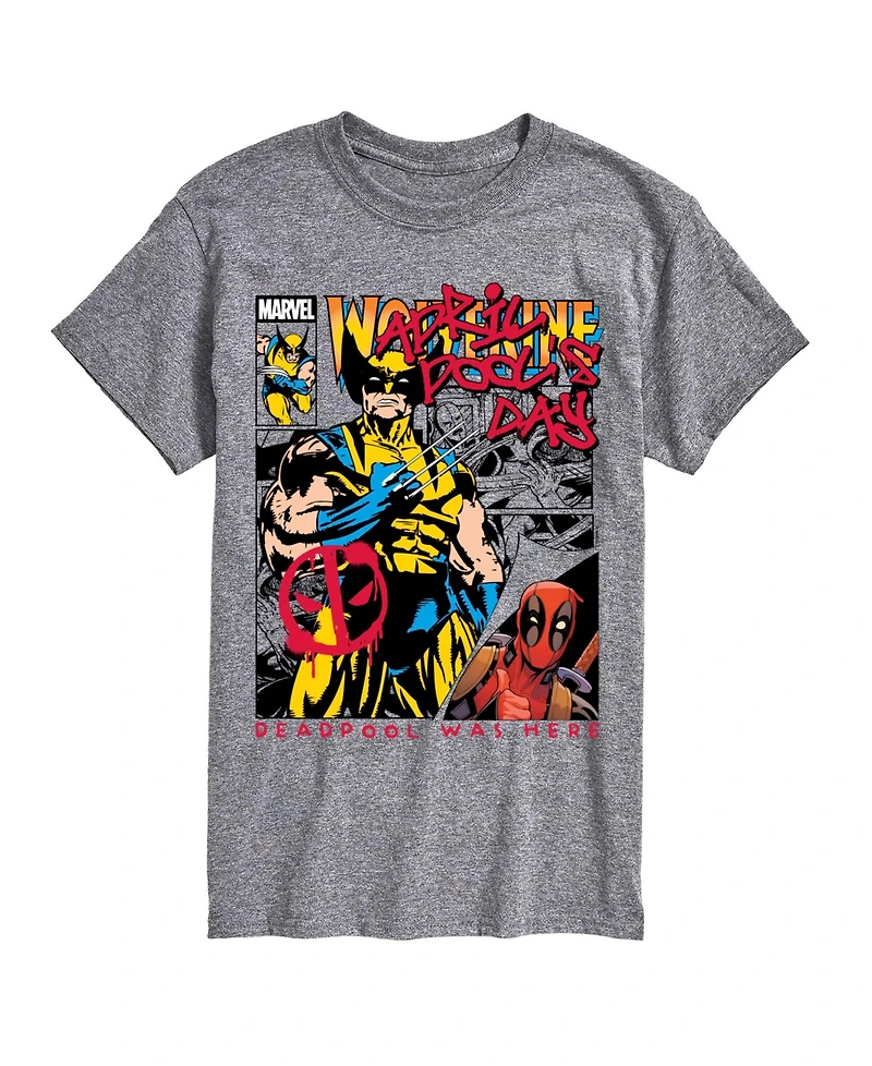 Airwaves Men's Deadpool April Pool's Day Comic Short-Sleeve Graphic T-Shirt