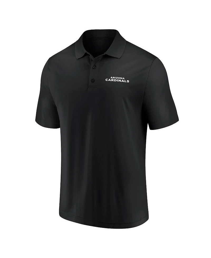 Fanatics Men's 2-Pack Cardinal/Black Arizona Cardinals Dueling Polo Shirt Set