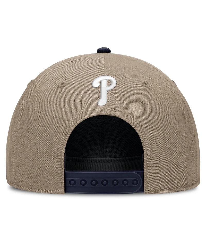 Nike Men's Khaki Philadelphia Phillies Father's Day Rope Rise Adjustable Hat