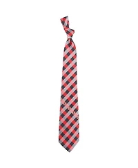 Eagles Wings Men's Calgary Flames Woven Poly Check Tie