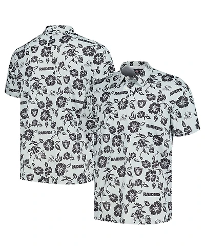 Reyn Spooner Men's Silver Las Vegas Raiders Pua Performance Polo Shirt