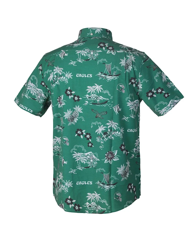 Reyn Spooner Men's Green Philadelphia Eagles Kekai Performance Button-Down Shirt