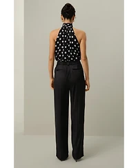 Lilysilk Women's Convertible Silk Georgette Polka Dot Top