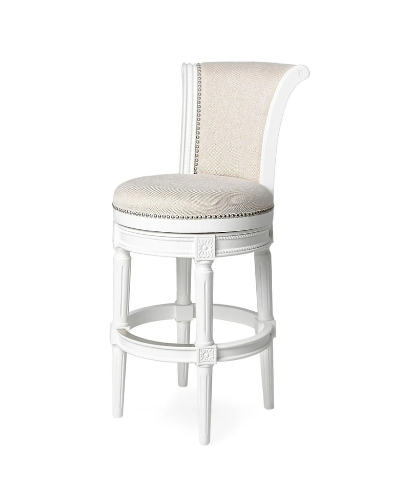 Maven Lane 31" Pullman Bar Stool Finish with Faux Leather