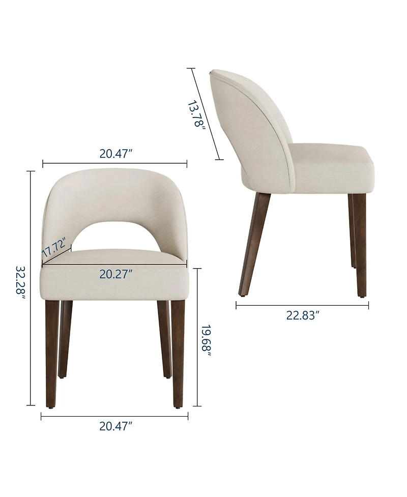 homfan Modern 4-Piece Dining Chair Set