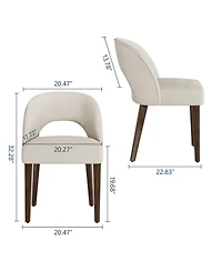 homfan Modern 4-Piece Dining Chair Set