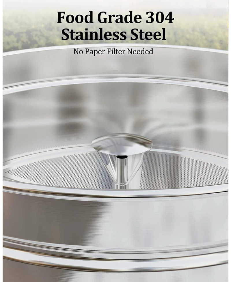 gaomon 14L Commercial Stainless Steel Coffee Urn for Weddings, Parties, Meeting Rooms, Outdoor Bar, Lounges