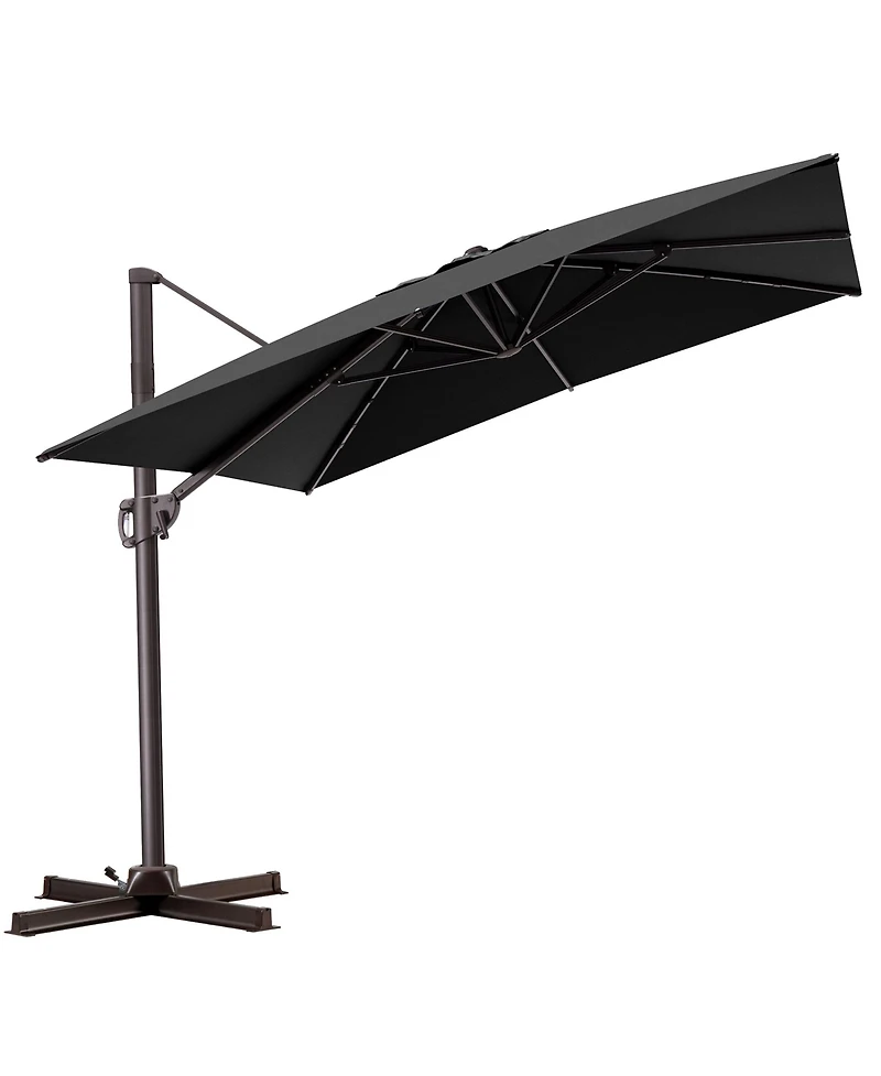 Pellebant Outdoor Patio 9X11FT Aluminum Cantilever Umbrella